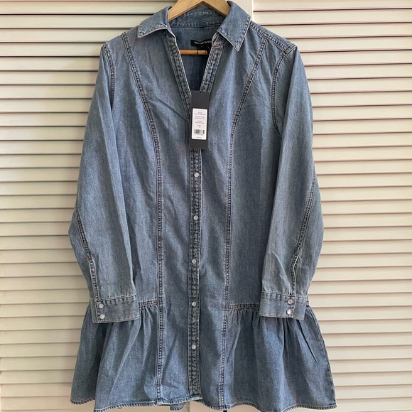 Veronica Beard Denim Blue Catherine Mini Dress - Picture 8 of 9